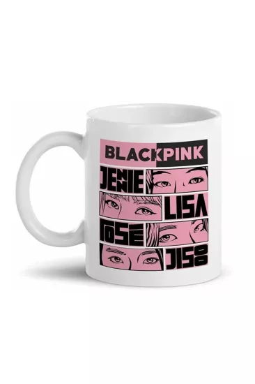 Black Pink Baskılı Kupa Bardak